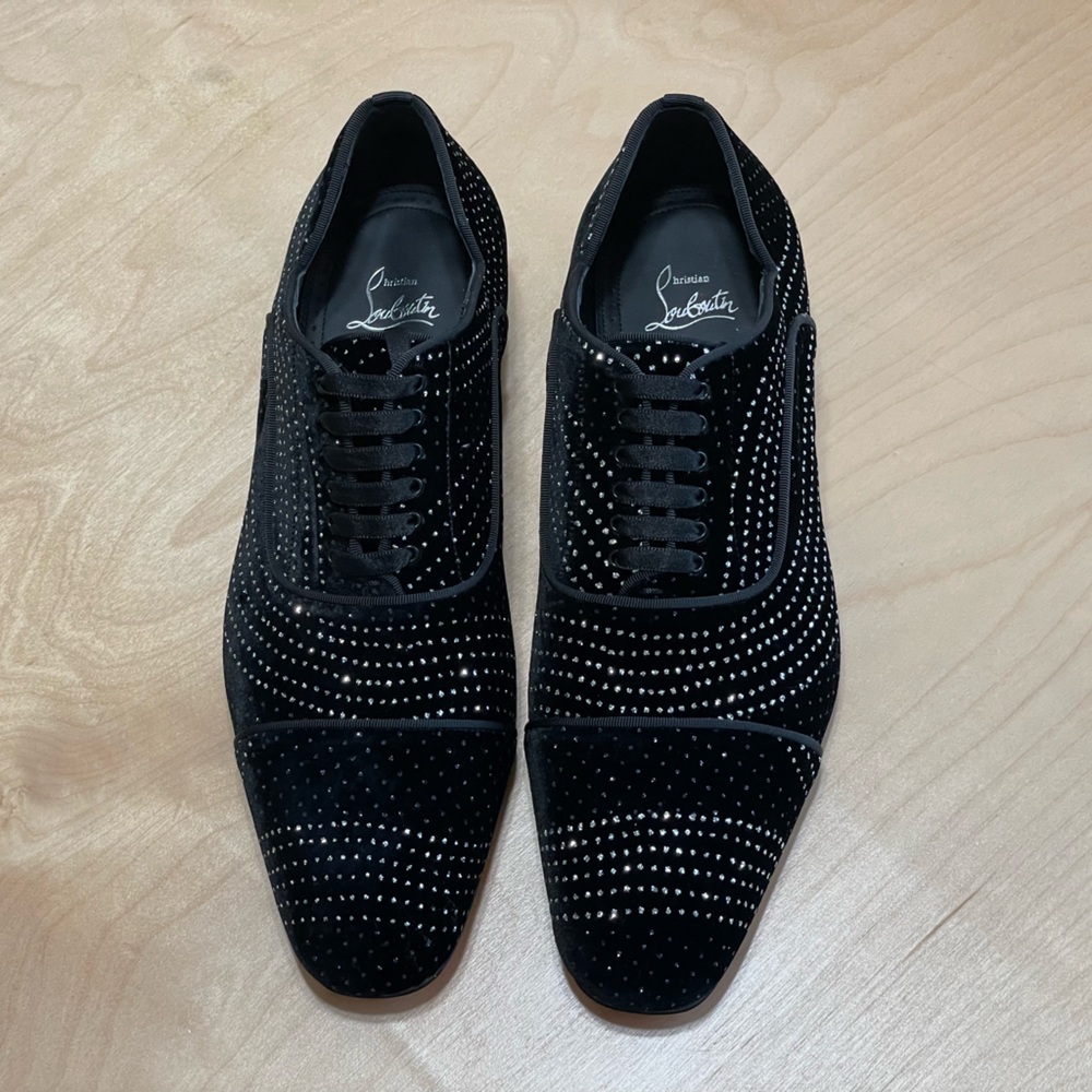Christian Louboutin Greggryrocks Velvet Oxford 41.5 US 8.5 NWB - Picture 3 of 8